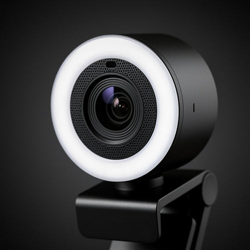 Full HD Webcam mit Ringlicht